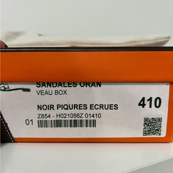 Hermès Oran Sandals Black - Picture 8 of 9